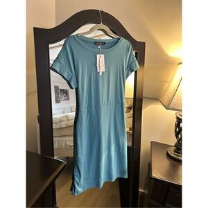 NEW Casual Tie Back Dress Pockets L